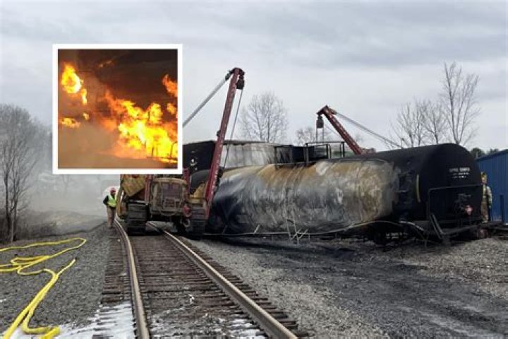 
Train derailment in Minnesota spills ethanol, several rail cars catch fire, homes evacuated 